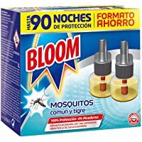 Bloom Insecticida Doble Eficacia Electrico Líquido para mosquitos común y tigre - Pack de 2 Recambios